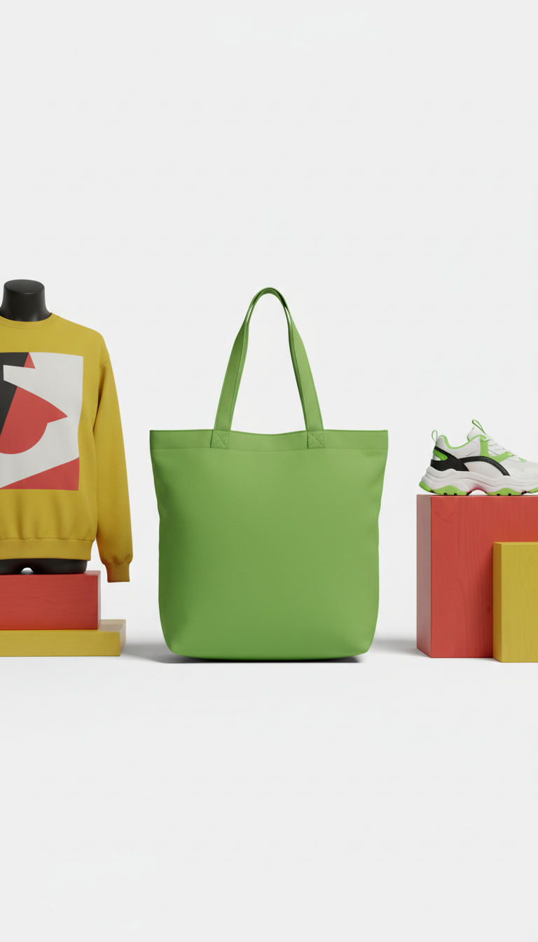 Electric Green streetwear tote bag
