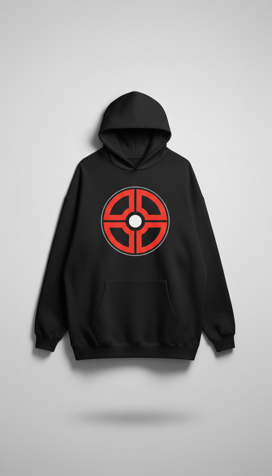 Oversized Logo Hoodie Midnight Black