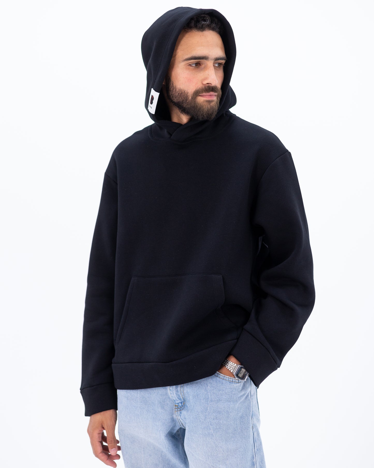 Oversized Black Hoodie