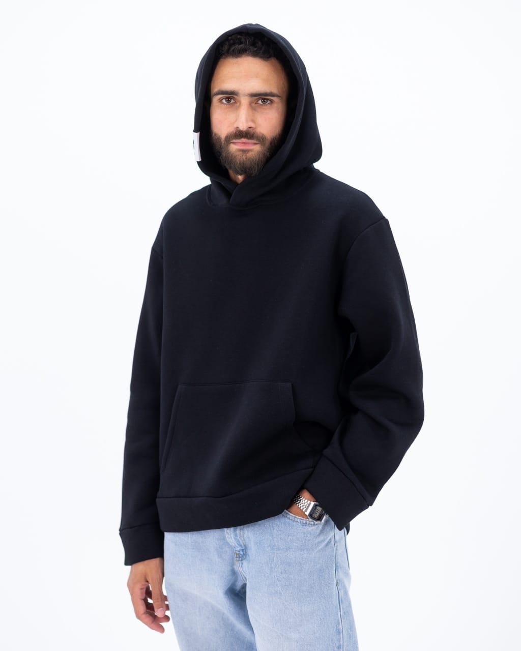 Oversized Black Hoodie